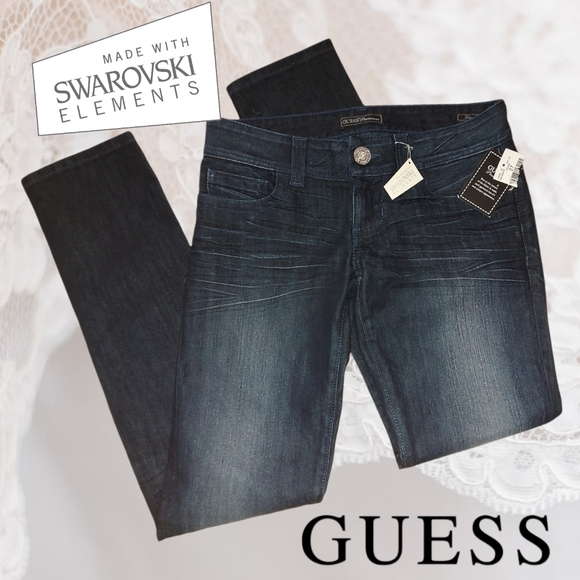 Guess Pants - FINAL PRICE NWT Guess Premium Daredevil Skinny Swarovski Jeans